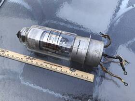 Jan-cahg-5948 Chatham Electronics Atomic Age Mcm Steampunk Lamp Project Vacuum Tube Huge Vtg