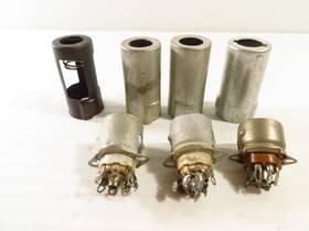 Sos-6 Cinch Vintage 1 Other 3 Tube Shield Protectors Sockets 7 Pin