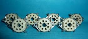 Ts-101c02 Cinch 7 Porcelain Ceramic Tube Sockets 8-pin Octal