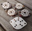 Cuf-49380 Cna-49328 National Radio Lot Of Vtg Porcelain Vacuum Tube Sockets Steatite
