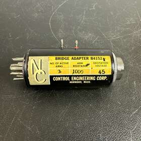 B4152 Control Engineering Corp. Bridge Adapter B4152. No. Of Active Arms 2. Arm Resistance 1000. Excitation V 45