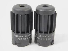 12au7 Cool-fin Cf-m9 Heat Dissipating Tube Shield Pair 12ax7 6922 Set Of Two