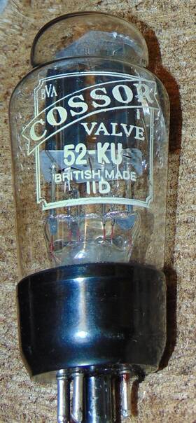 52-ku Cossor Bva Gz32 5u4g Welded Plates Tube Valve British Cup Getter Works Nos