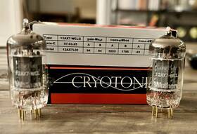 12ax7-wcl Cryotone Long Plate Gold Vacuum Tubes Matched Pair