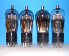 324-224 Cunningham No Type 324 Radio Audio Vacuum 4 Tubes Valve Globe Shape 224 24a 24