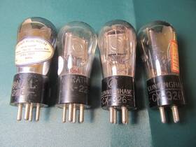 226-326 Cunningham National Marathon Type 226 326 26 Vacuum Tubes Lot Cx Mx Nx Vtg Globe Tv-7 Tested Antique Radio