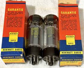 Dario Miniwatt Mullard El34-el34 El34 6ca7 Tubes Pair Xf2 Welded Plates Tx7 Tested Excllnt