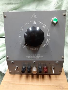 3-150l Dressen Barnes Vacuum Tube High Voltage Power Supply. 0-300 Volts