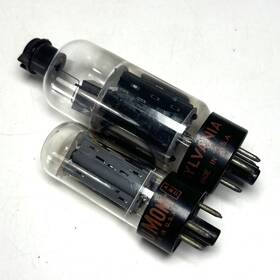6cb6a-25cd6 Dumont Pair Electronic Vacuum Tubes 6cb6a 63-50/158 Sylvania 25cd6 - Untested