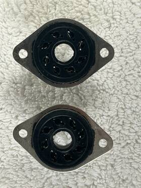 Ts101po Eby 2 8-pin Octal Tube Sockets Ham Radio Amplifier Nos Vintage