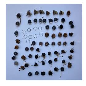 Eby Tsb8t01 Lot Of 65 8 Pin Vintage Vacuum Tube Socket Bakelite Amphenol Cinch Amplifier