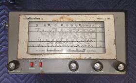 S-38d Echophone Vintage Hallicrafters Tube Radio Powers Up
