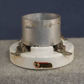 123-0211 Ef Johnson Type Jumbo 4 Pin Ceramic Tube Socket 211 And 872a Base A4-29 B