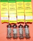 Ef-40 Ef40 Amperex Nos Nib Quad Pieces Perfect Tubes With Adapter