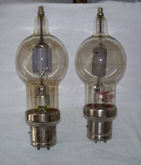 Eimac 250th/vt-220 Lot 2 250th Vt-220 Tubes Display Only Jumbo 4-pin Base Radio Steampunk