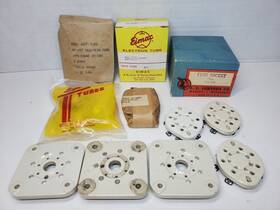 122101 Eimac Ef Johnson Unknown New/old Lot 11 Tube Sockets Chimney Sk600 Sk630 Sk606 More