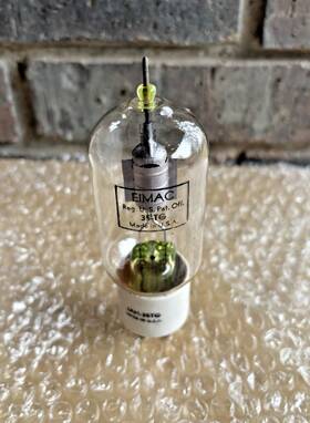 Jan-35tg Eimac Vintage White Base Triode Transmitter Tube Good Continuity