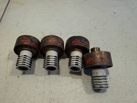 Eimac Y-260 Lot Of 4 Planar Triode Vacuum Tubes Made In Usa Radio Untested
