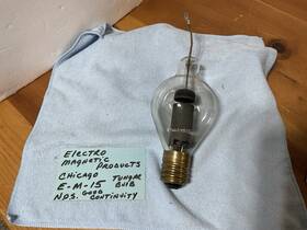 Electro Magnetic Products Em-15 Tungar Rectifier Bulb Tube Good Continuity Vtg