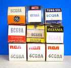 6cg8a Electron 6cg8 Valves Tubes Lot 9 Nos Vacuum Radio Vintage Tested Amplifier