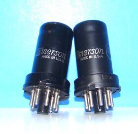 12sg7y Emerson By Rca 12sg7 Radio Audio Metal Amplifier Vacuum 2 Tubes Valves Tested