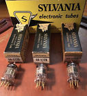 Gb-5726 Sylvania Vintage Set Of Gold Pinned Amp Vacuum Tube