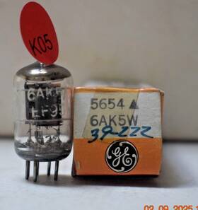 6ak5w Ge 5654a Vacuum Tube 5654 A - Nos Tested Free Usa Shipping