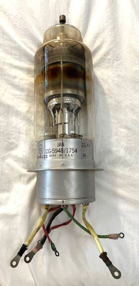 1754 Ge 5948 Vintage Cg Thyratron Large Vacuum Tube General Electric 1956