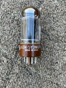 5y3gtb Ge Usn 5y3 Wgtb 6087 Vacuum Tube Black Plates Hickok Tested