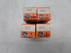 6137 Ge Lot Of 4 General Electric Electron Tubes