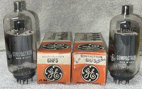 6hf6 Ge Pair Vacuum Tubes Tested New In Box