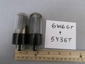 Ge 6w6gt 5y3gt 2 Vacuum Tubes Used From High Voltage Power Supplies