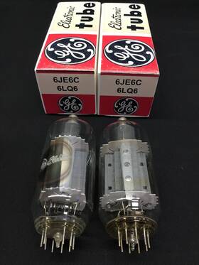 P.8565 Ge 8565 Great Pair 6je6c 6lq6 Ham Radio Compactron Sweeps Vacuum Tubes Tested