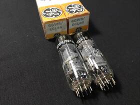 9.8182 Ge Matched Pair Mullard 6gw8 Ecl86 Audio Vintage Vacuum Tubes Tested