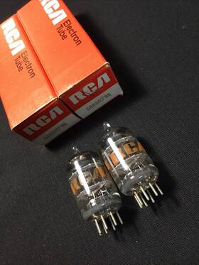 9.8194 Ge 9.8192 Nos Pair Rca 6ak5 Ef95 Headphone Amp Vacuum Tubes Vintage Tested