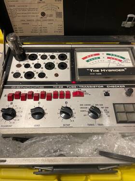 A501.c Ge 5y3gt Rectifier Vacuum Tube Tested Vintage Black Plates