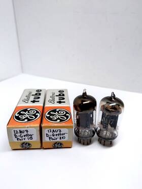 Ecc82 Ge Cc82e Pair Of 12au7 Tested Vacuum Tube Strong D-getter Long Plate Good Life