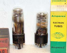 Em34-6cd7 Ge Perfect Amperex 6cd7 Em34 Magic Eye Tube Plus Brimar 6u5 For Free 2 Tubes