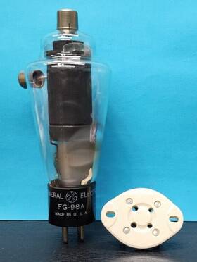 Fg-98a Ge 1- Thyratron Vacuum Tube With Ceramic Socket