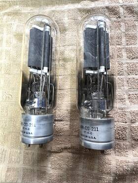 Vt-4-c Ge Gc-211 Pair Jan Tubes