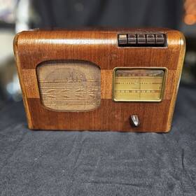 Gd-51 Ge Vintage Ge/general Electric Tube Radio 40s Art Deco Wood