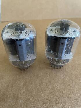 Ge-12ge5 Ge 12ge5 12 Pin Vacuum Tubes Lot Of 2