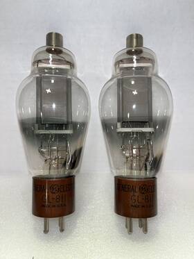 Gl-811 Ge Vacuum Tube Pair Sylvania Jan-chs Tubes Excellent Close Matched