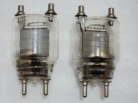 Gl-833a Ge 833-a Pair Of Used General Electric Triode Tubes Made In U.s.a Tested