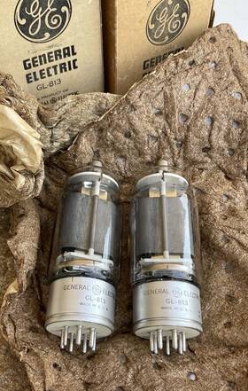 Gl-813 Ge Gl813 2 Nos Nib General Electric Vacuum Tubes - Untested