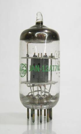 Ge Jan-12at7wu General Electric Vintage Electronic Tube Model Used