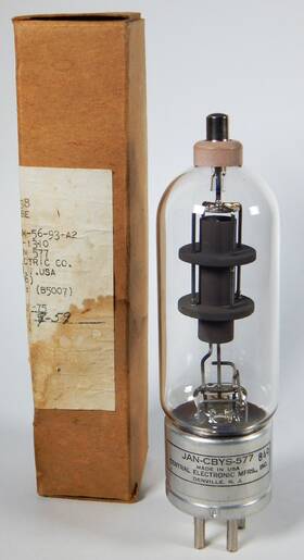 Jan-cbys-577 Ge 1959 General Electric Electron Tube Jan Cbys 577 Untested Sold As-is