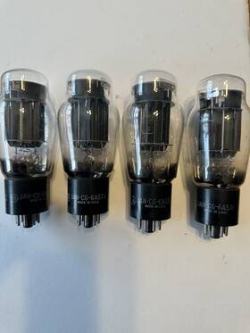 Jan-cg-6as7 Ge -jan-cg-6as7 -g - Matched Quad -black Plates Double- Square Getters