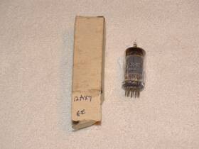 Jg-12ax7 Ge 1 X G.e. Tube Long Gtrey Plates-d Very Strong Testing Mil Secs #8