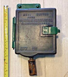 Ge Ms-46 Antique Industrial General Electric Form H Magnetic Blowout Switch.rare